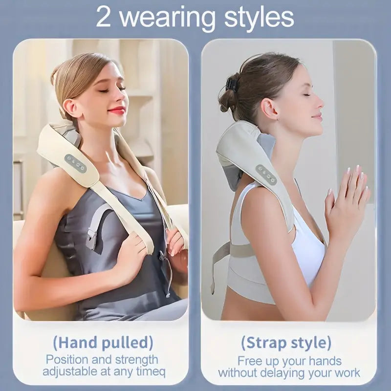 3D Neck Massager with heat, Electric Massage Pillow For Neck, Back, Shoulder And Leg