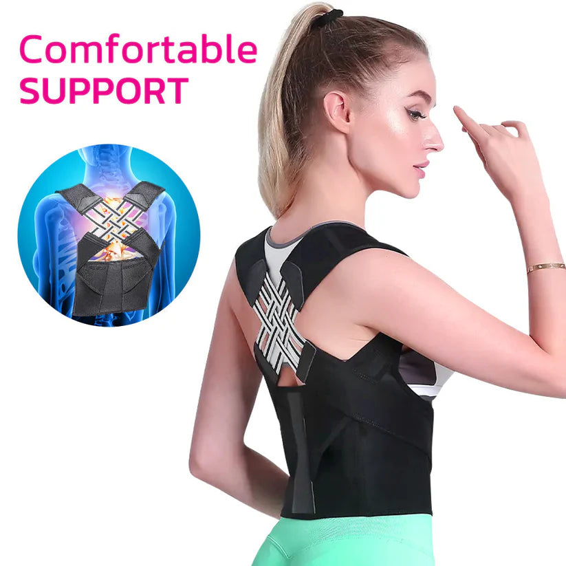 Smart Adjustable Posture Corrector with Reminder Vibration Free Size