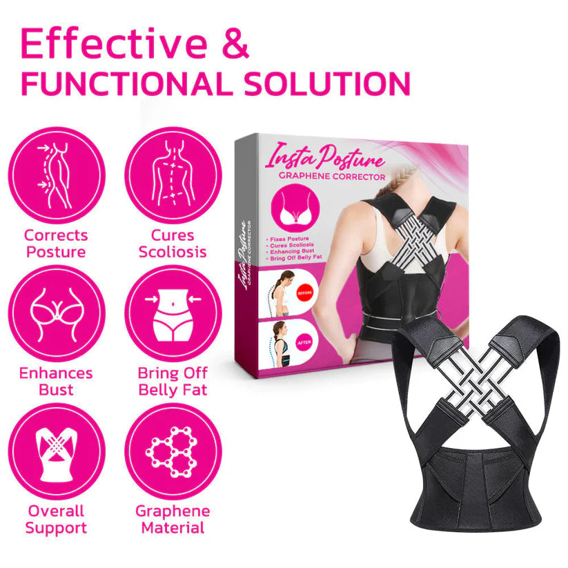 Smart Adjustable Posture Corrector with Reminder Vibration Free Size