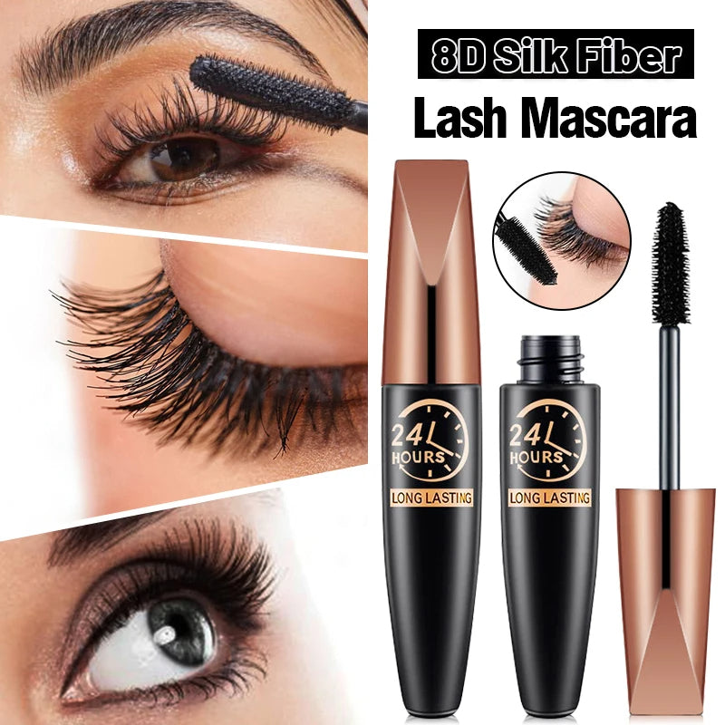 4D Waterproof Silk Fibre Thick Lengthening Mascara ( Pack of 2 )